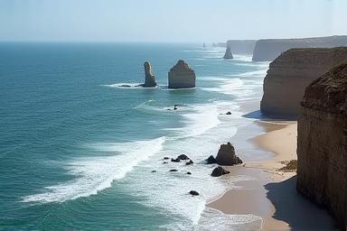 Dramatic coastal scene location