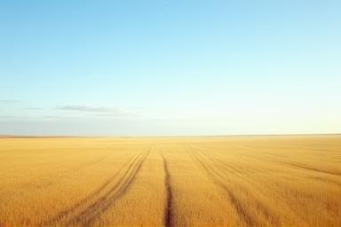 Vast prairie field location