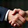 Handshake icon or contract icon